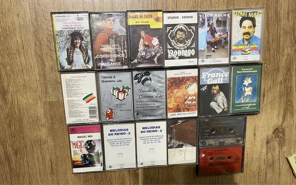 Lote de 53 cassetes originais música portuguesa e outras