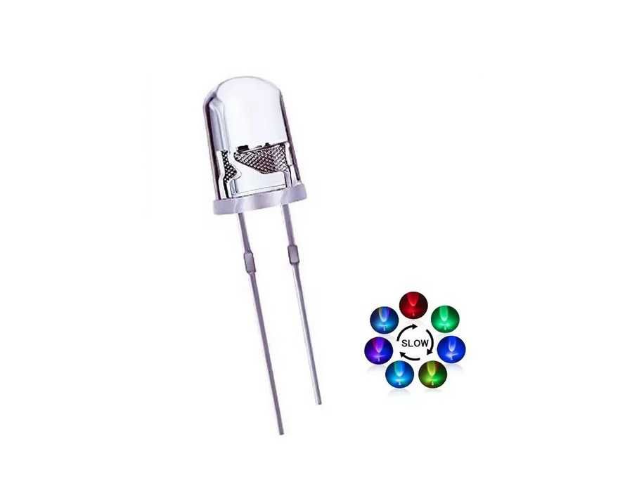 Diodo LED - Multicolor - Intermitência lenta - x10