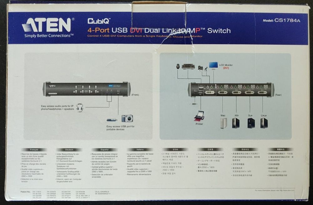 KVM Aten CS1784A DualLink 2560x1600