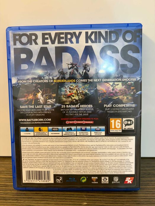 Jogo PS4 "Battleborn"