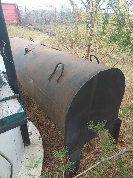 Бочка ёмкость резервуар 1.25 куба 2500 х 800 см металл 9 мм