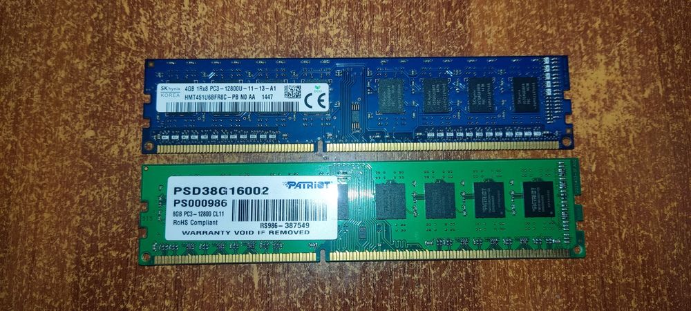 Оперативна пам'ять 12 gb ddr3, 2-х канальні