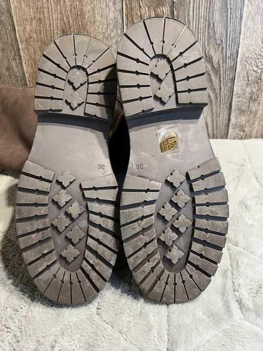 Skórzane botki kozaki Inuovo Brown Eagle 39