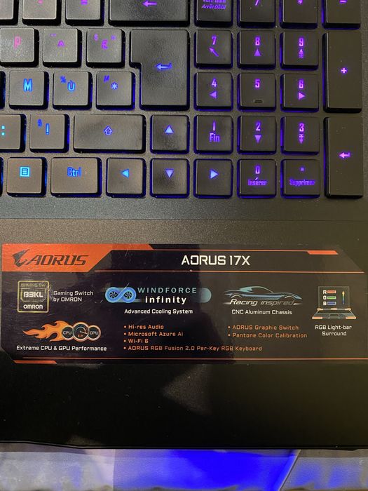 Portátil gamer AORUS 17x