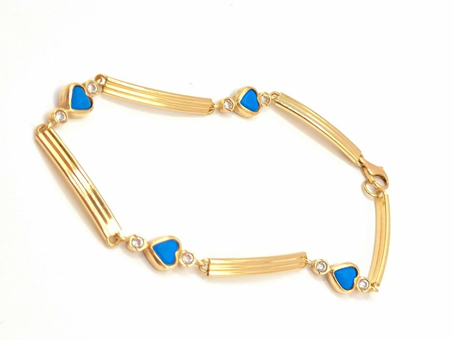 Śliczna Bransoletka wykonana ze złota próby .585 (14K)