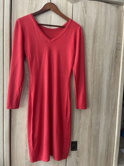 Червона сукня / трикотажне червоне  плаття