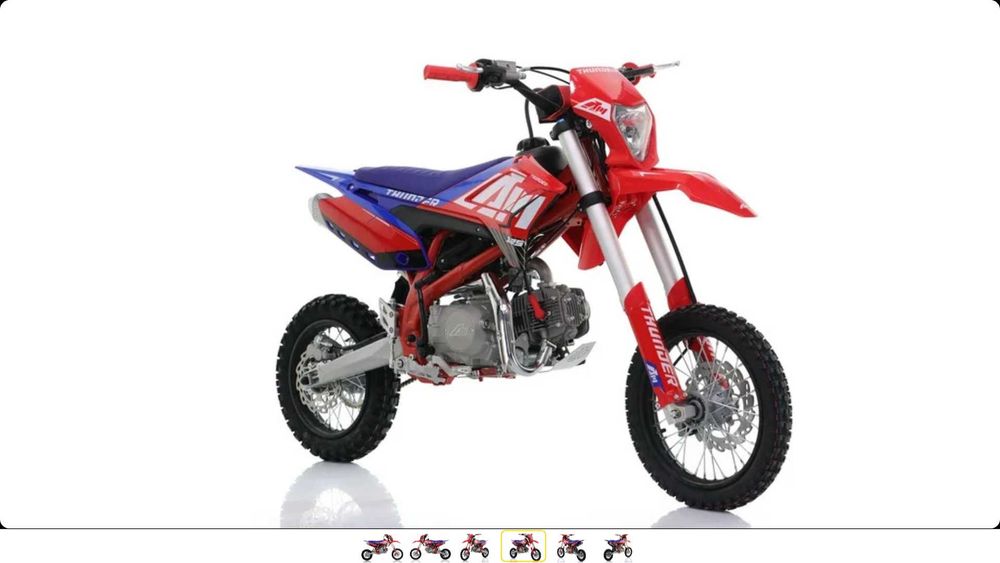 Пітбайк APOLLO THUNDER 125 на колесах (14/12) і (17/14)