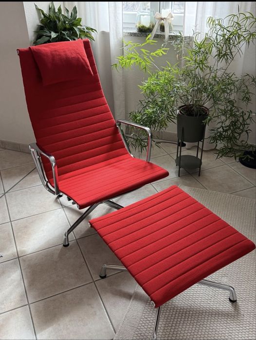 Fotel Vitra ea 124 + ottoman ea 125