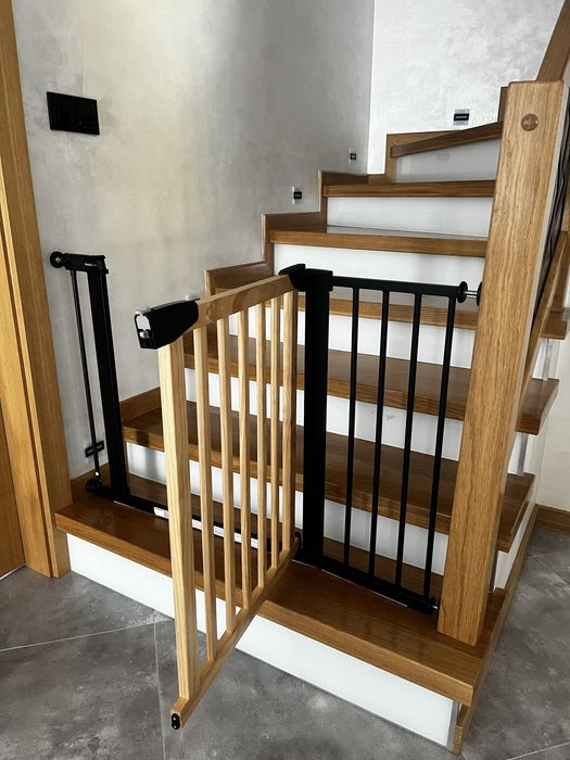 Bramka schodowa - rozporowa , regulowana 75cm-112cm