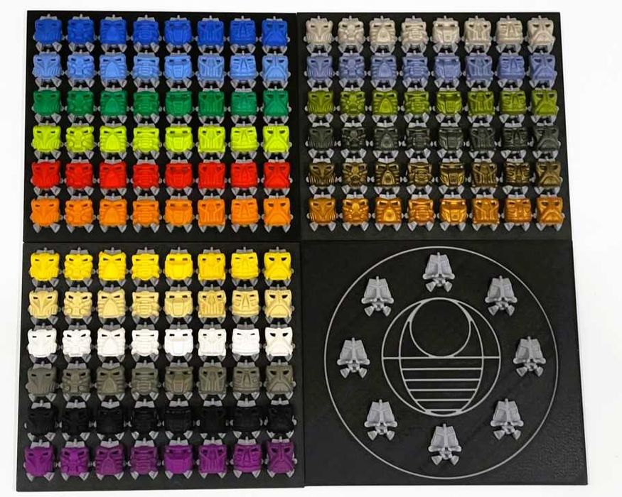 Tablica Wystawa Stojak do masek Bionicle Krana 6x8 Druk 3D