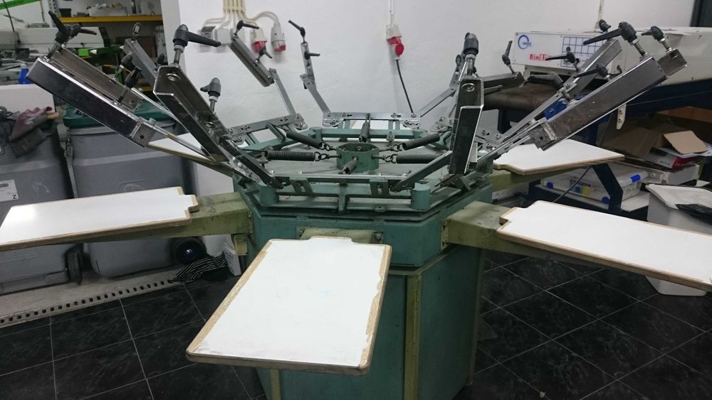 Maquina Serigrafia Têxtil Manual 6 cores