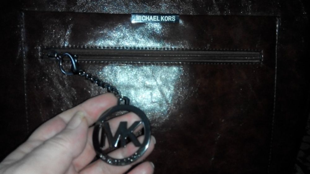 Женская стильная сумка-шоппер в стиле Майкл Корс, бордовая