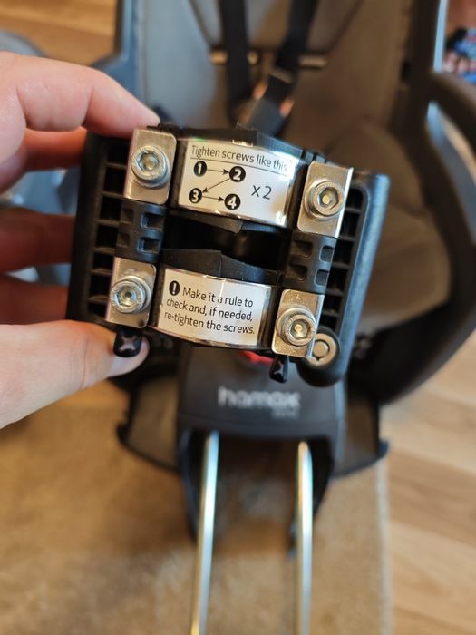 Hamax siesta fotelik rowerowy (szary -niebeska wkładka)