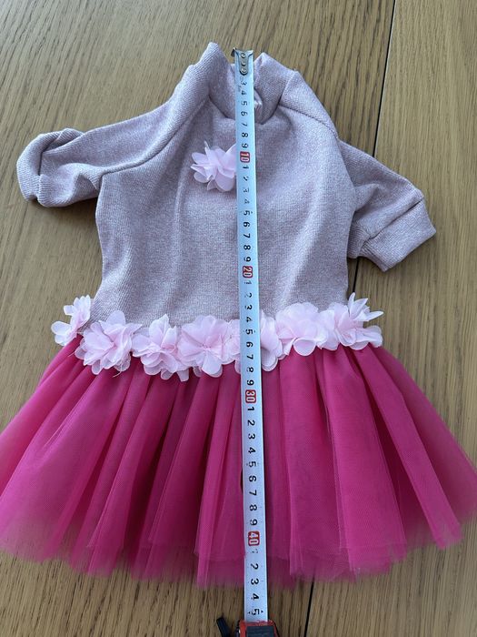 Ubranko sukienka dla pieska rozowa jak nowe