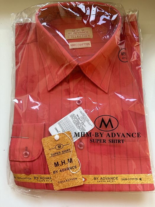 Czerwona męska koszula