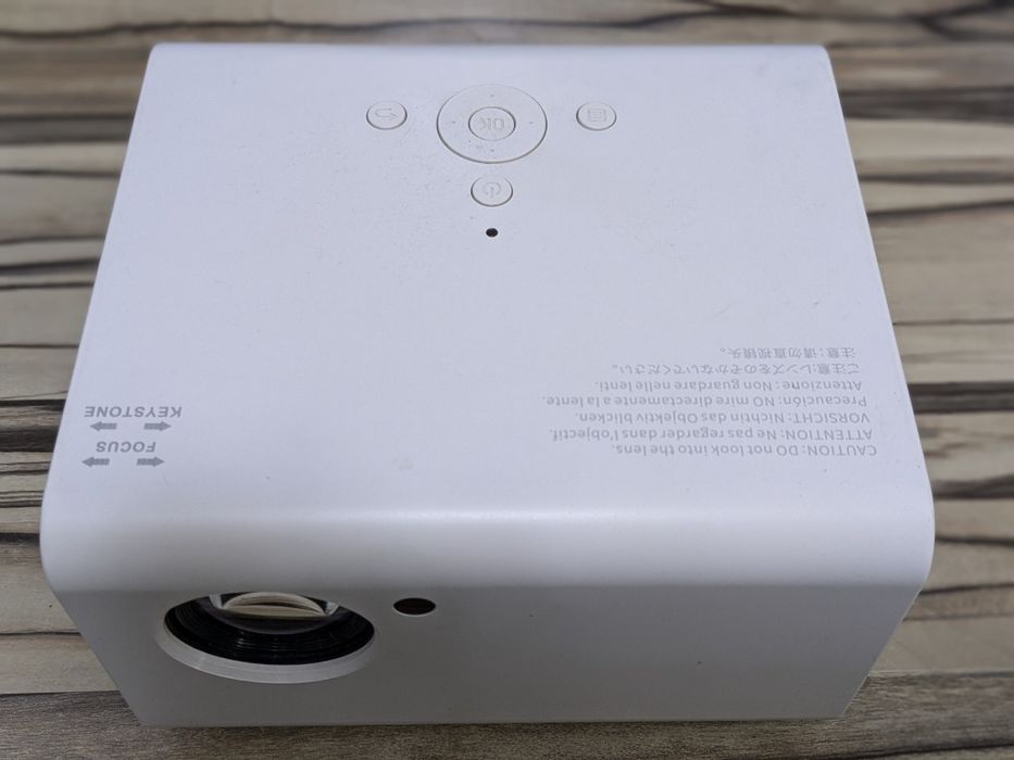 Мультимедійний портативний LED проектор Full HD для дому з динаміком TouYinger H5 TouYinger (mirroring version) White 260х85х210мм