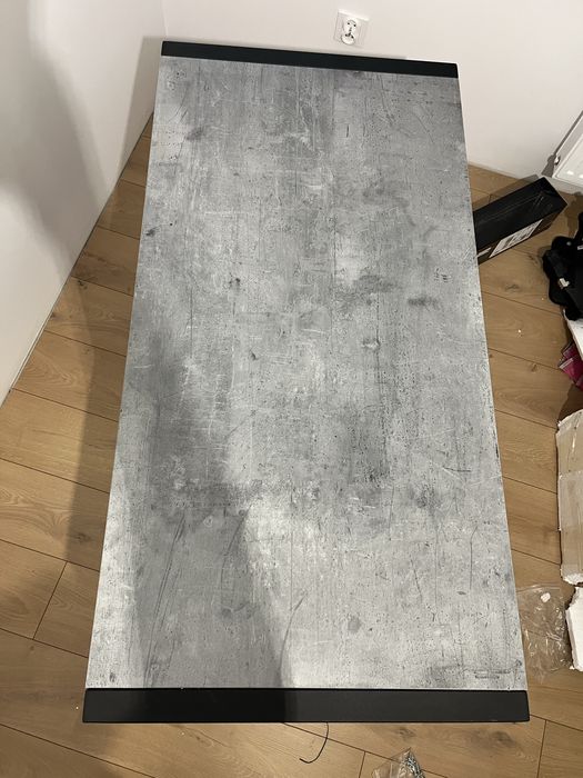 Biurko loft dąb beton 120 nowoczesny design