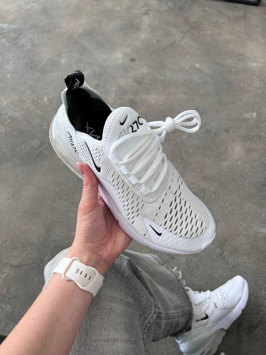 Кроссовки Nike Air Max 270 white / Найк 270 белые 38 39 40 41 42 43