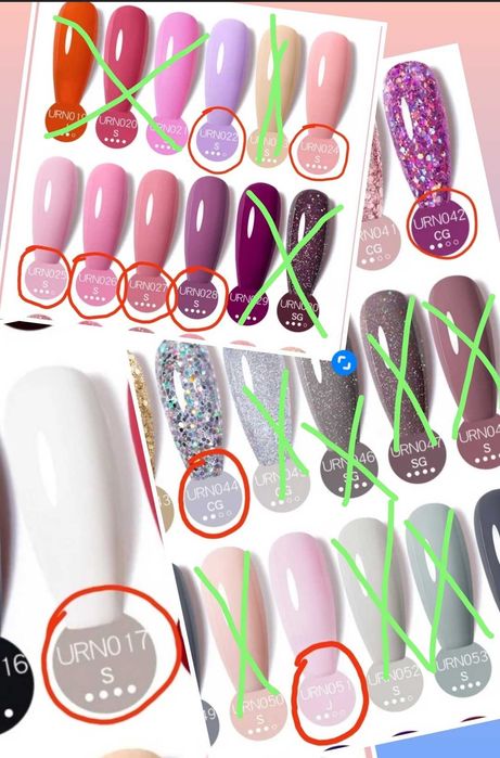 Zestaw 10 szt.Gel Polish Sugar lakier