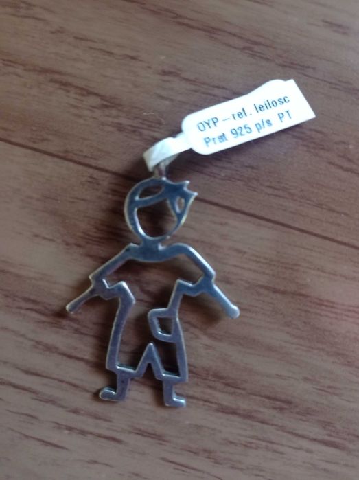 PRATA 925 em forma de menino