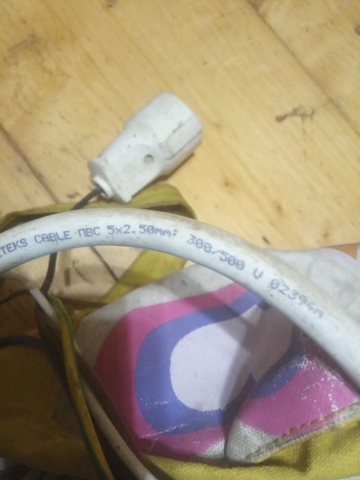Кабель 5/2,50 та зварочний кабель з держаком,  міні бойлер 3,5 кВт та