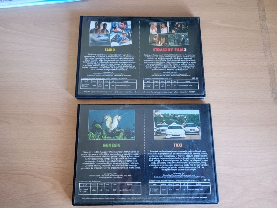 Straszny film 3 , Taxi 2, Taxi, Genesis Dvd