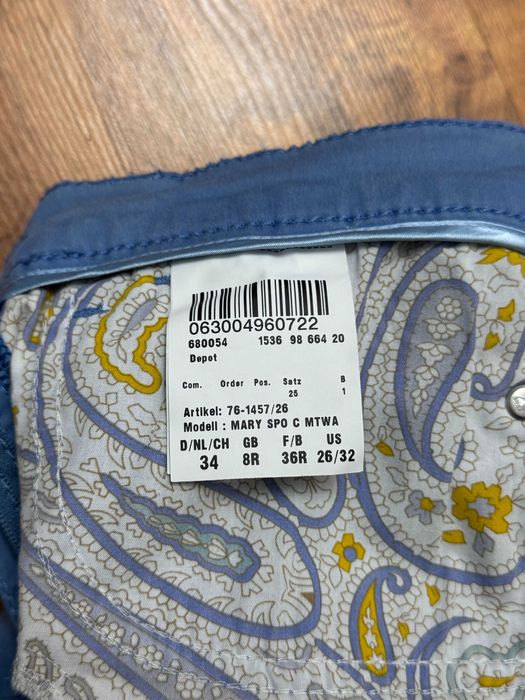 Spodnie materiałowe proste straight bawełniane braxy Brax W26 L32 S 36