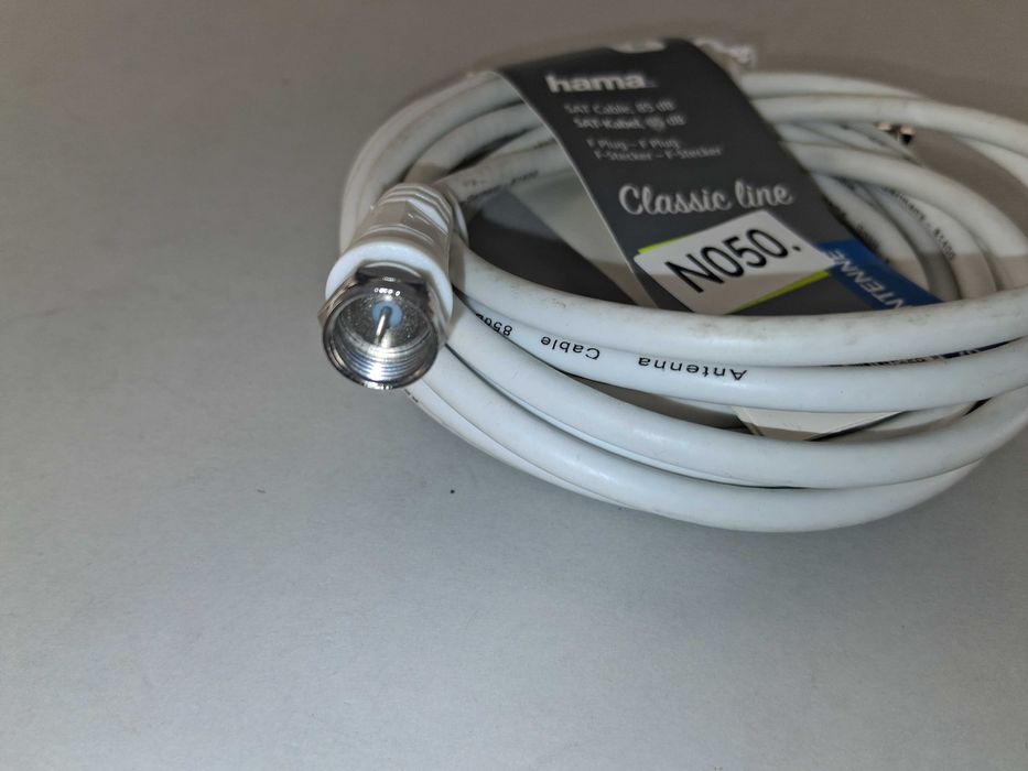 N050 Kabel SAT Hama 3m 85dB Classic Line Wtyk F-F Antenowy