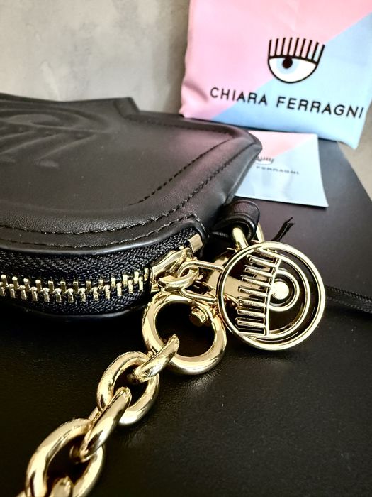 Chiara Ferragni Range A Eyelike Bags torebka listonoszka czarna nowa