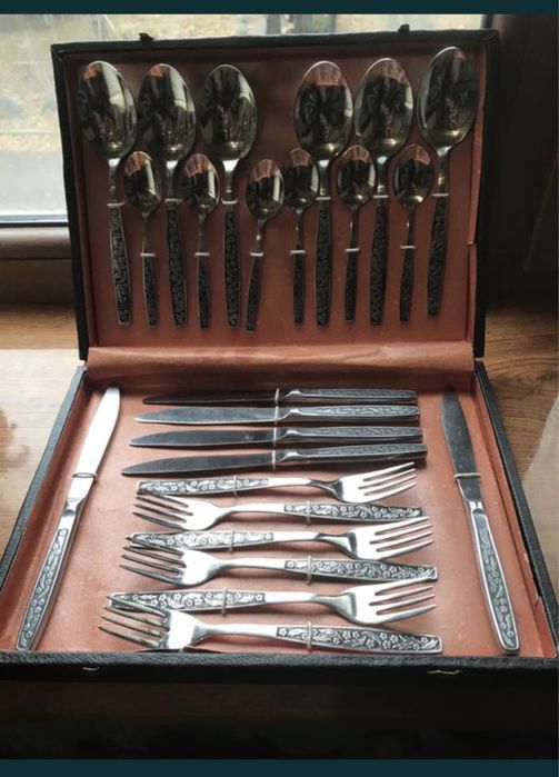 Набор /Набір Столовых приборов—«Роза-« Троянда»-Павлово-СССР