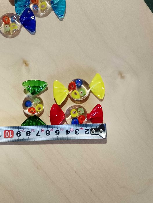 szklane cukierki w stylu Murano