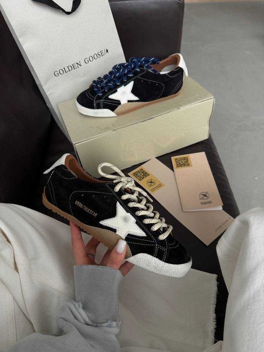 Кросівки жіночі Golden Goose чорні замшеві нові | кроссовки женские