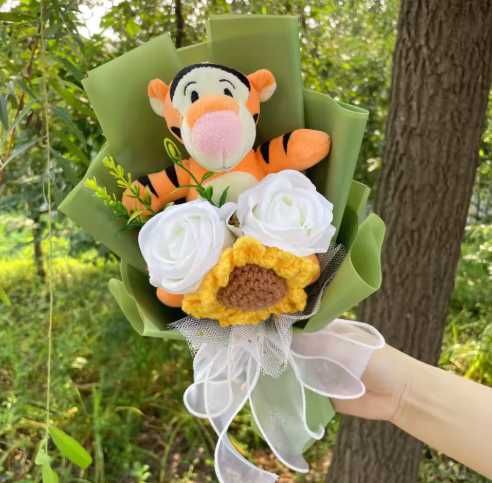 Bouquet de flores artificiais do urso poh/ da disney NOVO ENVIO GRÁTIS