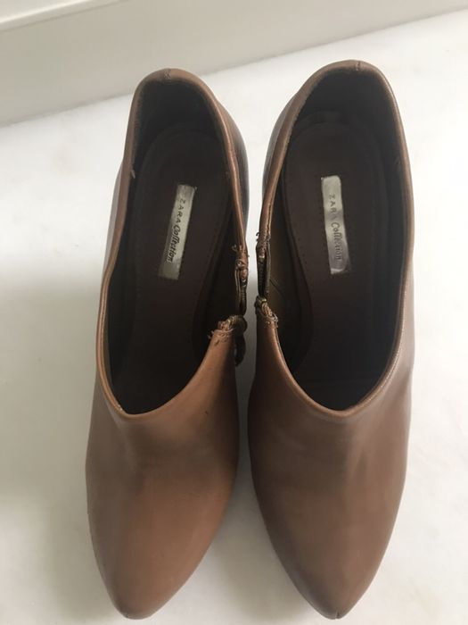 ZARA Buty botki r.37 (100% skora)