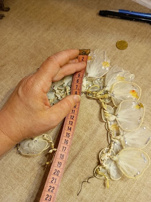 Віночок весільний, свадебный винтажный венок, веночек, старовинний