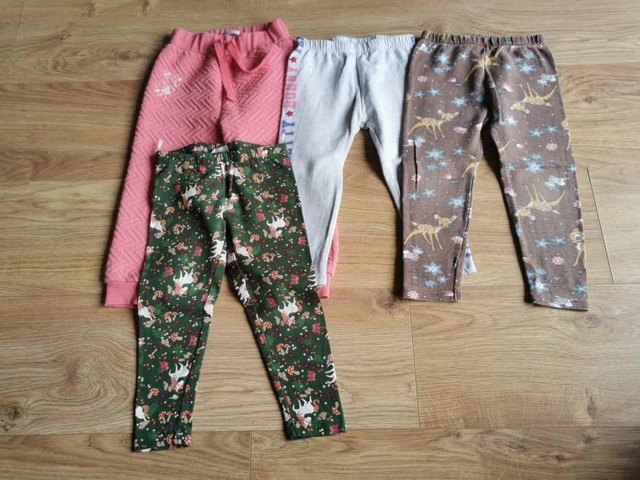 Zestaw 4 szt spodni ocieplanych rozmiar 92-98