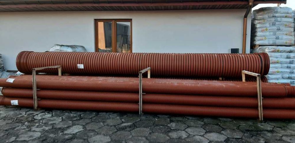 Rura przepustowa fi 300 długość 6m karbowana DYKA Przepusty
