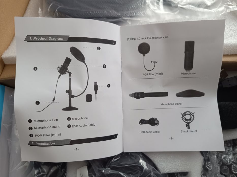 MVPower Professional Microphone/Profesjonalny mikrofon USB