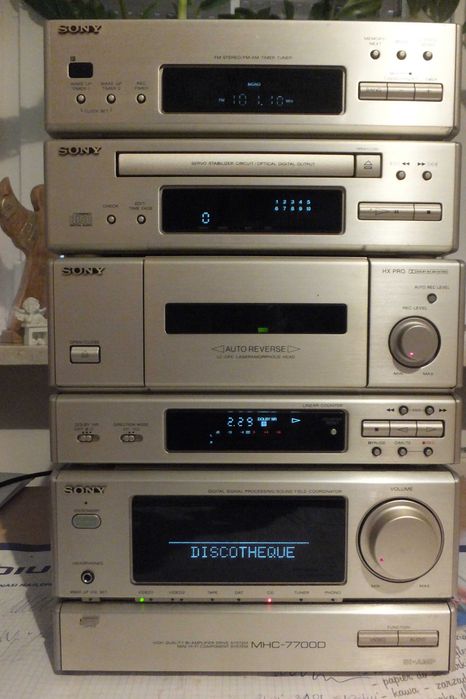 Sony MHC-7700 kultowa japońska wieża+kolumny!