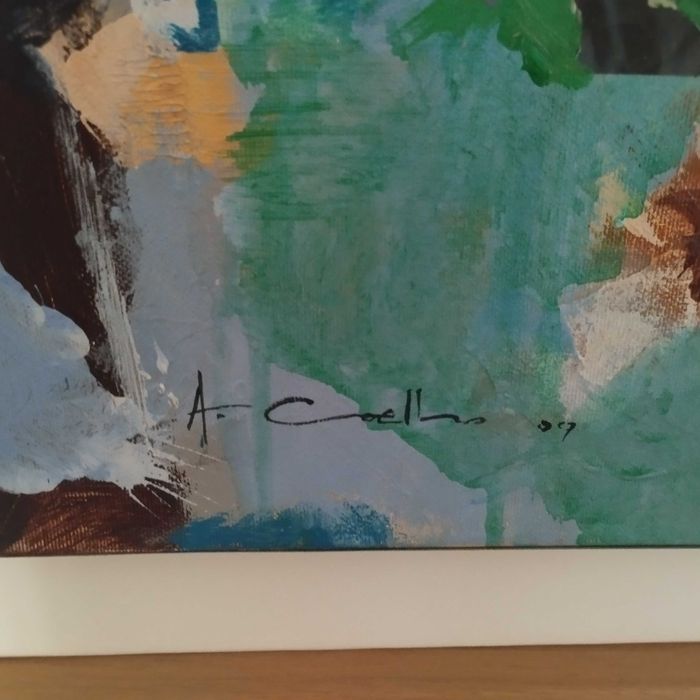 Quadro Alfredo Coelho (2007) - Técnica Mista "Darwin" - 67x55cm. Adquirido na P55.ART