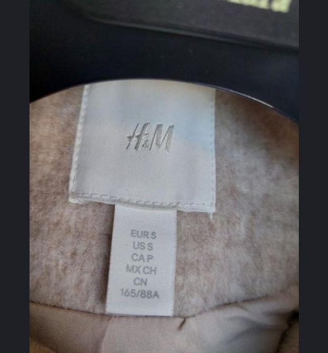 Пальто сорочка h&m оверсайз