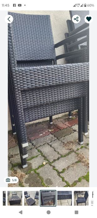 Sprzedam 12 krzeseł technorattan