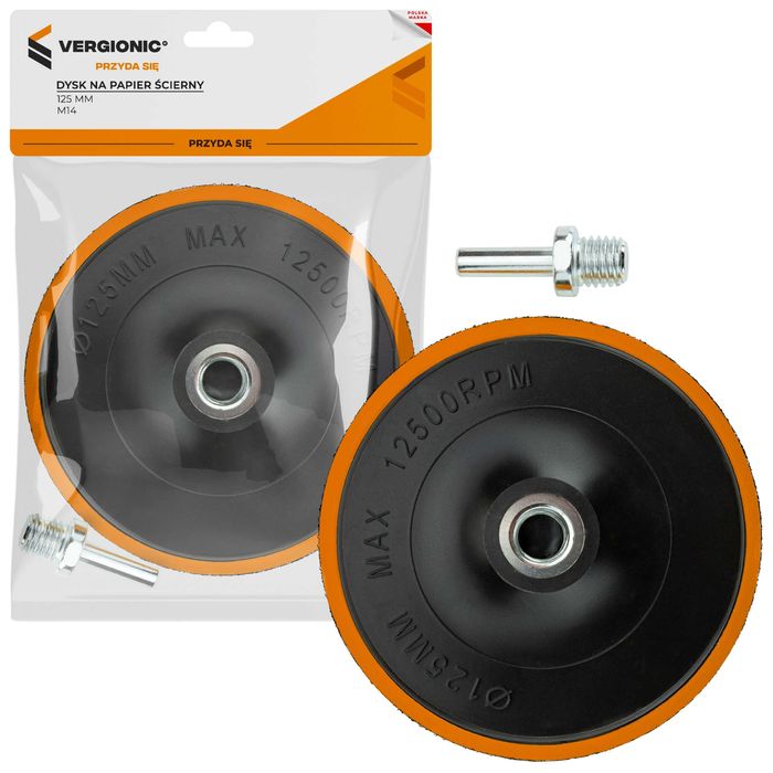 Dysk na papier ścierny na rzep do szlifierki 125