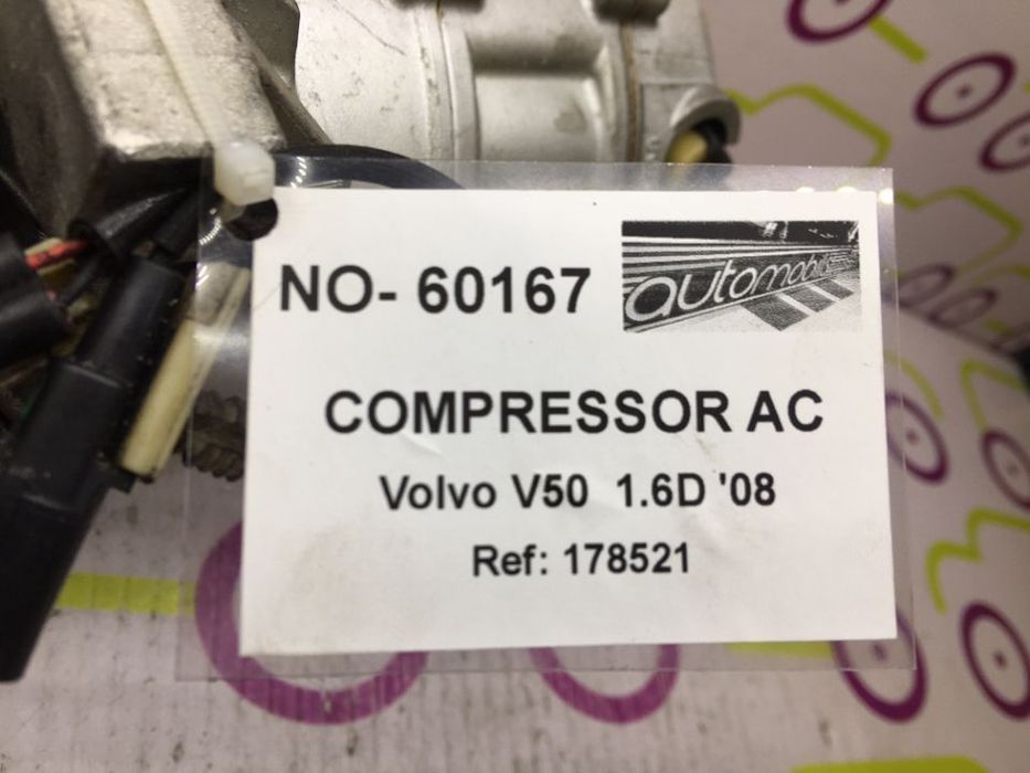 Compressor AC Volvo V50 1.6 110Cv de 2008 - Ref: 178521 - NO60167