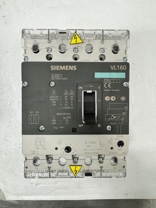 Wyłącznik mocy Siemens VL160