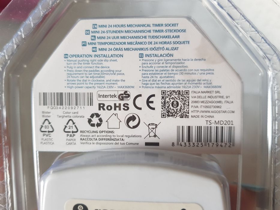 Outlet with new mechanical mini timer64552099698561123