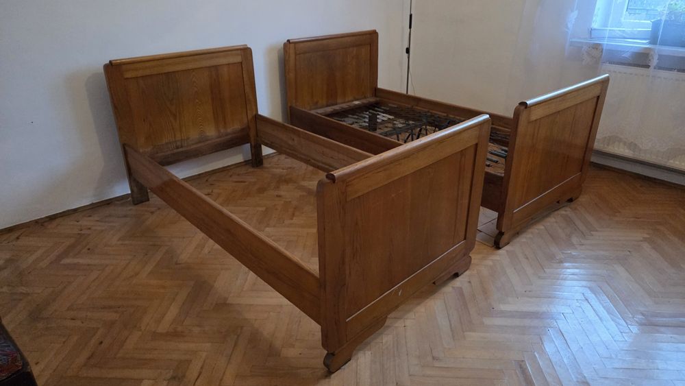 Rama łóżka Vintage Art Deco Antyk