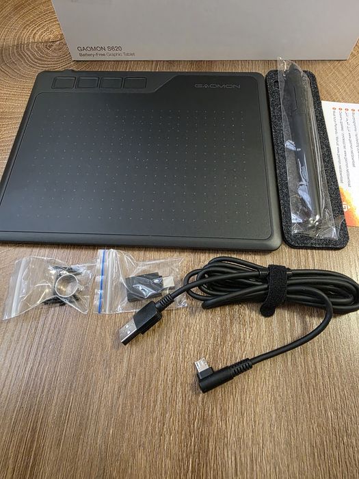 GAOMON S620 Tablet graficzny 6,5 x 4 cala z piórem bez baterii
