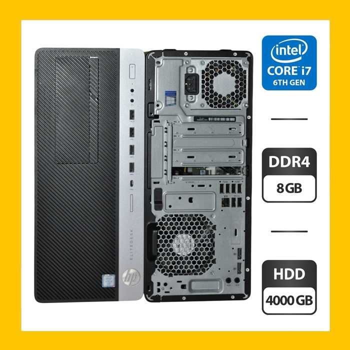 Комп'ютер HP EliteDesk 800 G3 Tower /Core i7/8GB DDR4/4TB HDD/HD 530