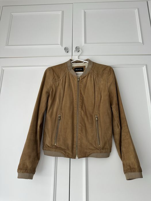 Unikatowa kurtka vintage Massimo Dutti z miekkiego zamszu M